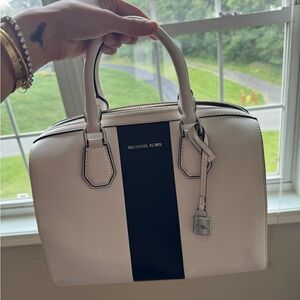 Michael kors black and white bag